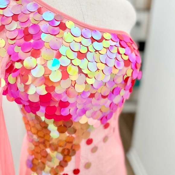 Custom Hand Beaded Mesh Shirt - Picture 5 of 9